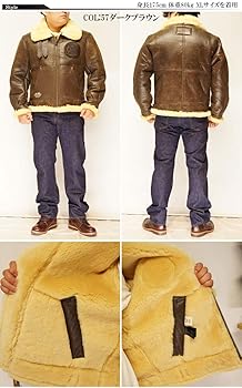 Amazon | [アヴィレックス] レザー ジャケット B-3 アウター メンズ 本